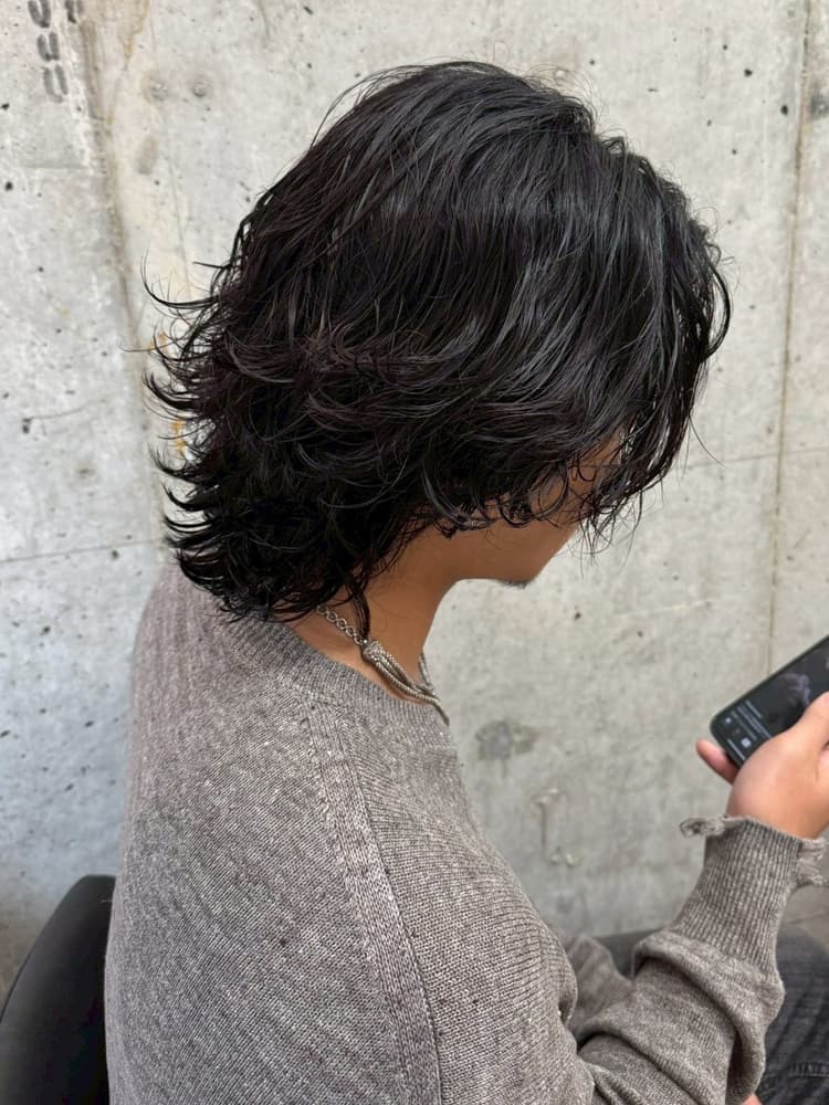 色気シャドウパーマ