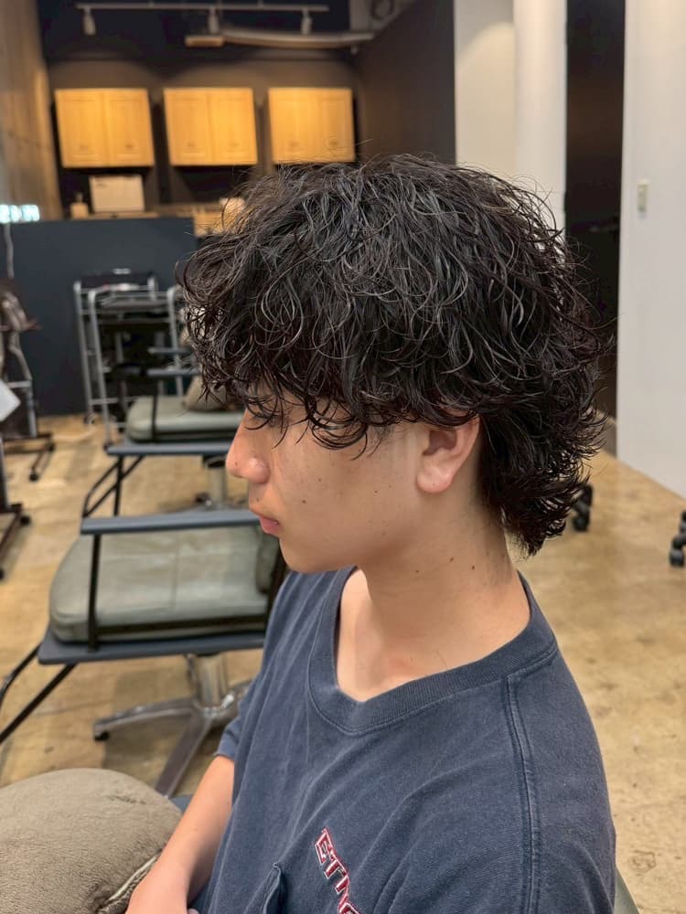 スパイキーショートパーマ